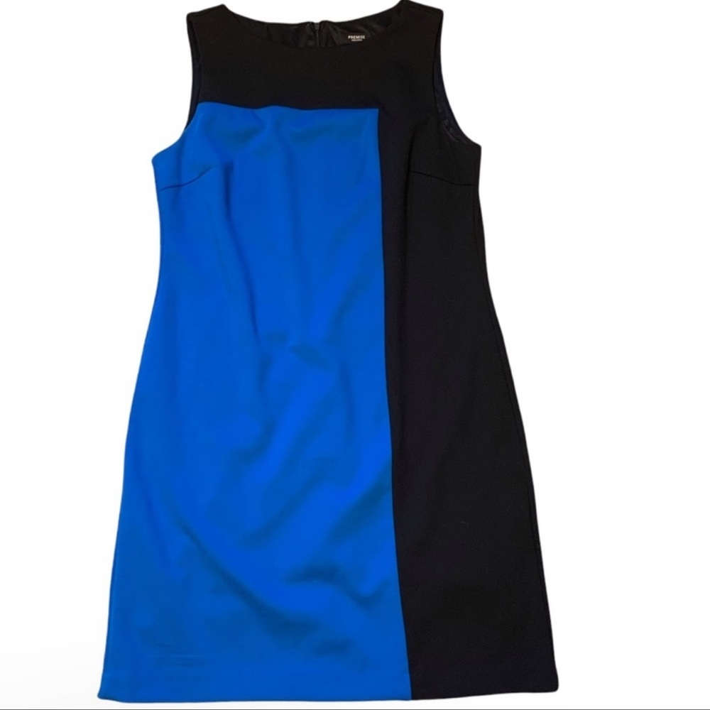 Premise Woman’s 10 Black & Blue Sheath Dress
